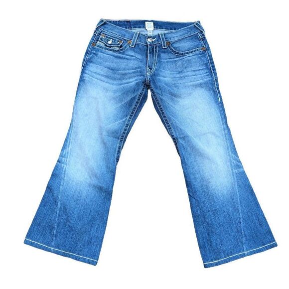 True Religion Jeans Size 34 JOEY BIG T Blue - Picture 4 of 8